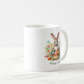 Kleurrijke waterverf konijneneieren koffiemok (Voorkant rechts)