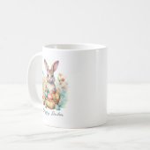 Kleurrijke waterverf konijneneieren koffiemok (Voorkant links)