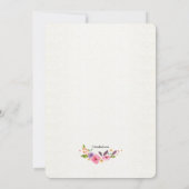 Kleurrijke Waterverf krans Religieuze Uitnodiging (Achterkant)