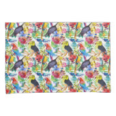 Kleurrijke Waterverf Kussensloop (Voorkant-Rechts)