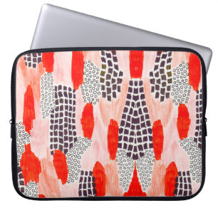 Kleurrijke waterverf laptop sleeve