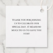 Kleurrijke Waterverf Las Vegas Sign Wedding Bedankjes Labels (Achterkant)