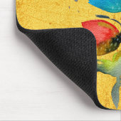 Kleurrijke waterverf los abstracte florale oplossi muismat (Hoek)