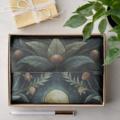 Kleurrijke Waterverf Luna Moth & Maan Decoupage Tissuepapier (Geschenk)
