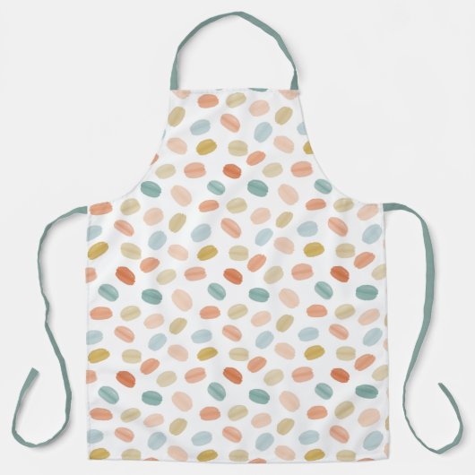 Kleurrijke Waterverf Macarons Schort (Voorkant)
