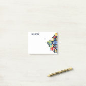 Kleurrijke Waterverf Mariene Vis Gepersonaliseerde Post-it® Notes (Op bureau)