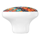 Kleurrijke Waterverf Marokkaanse Tegel Patroon Keramische Knop (Zijkant)