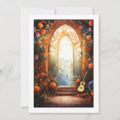 Kleurrijke Waterverf Mexican Fiesta Wedding Bedankkaart (Voorkant)