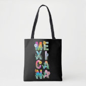 Kleurrijke Waterverf Mexicana Tote Bag (Voorkant)