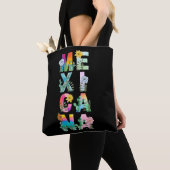 Kleurrijke Waterverf Mexicana Tote Bag (Dichtbij)
