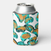 Kleurrijke Waterverf, moderne kunst. Blikjeskoeler (Blikje Achterkant)