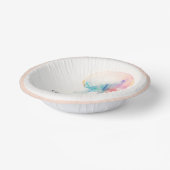 Kleurrijke Waterverf onderwater kwal bruiloft Papieren Kommen (Gebogen)