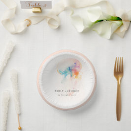 Kleurrijke Waterverf onderwater kwal bruiloft Papieren Kommen