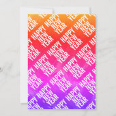 Kleurrijke waterverf Oudejaarsavond feest Kaart (Achterkant)