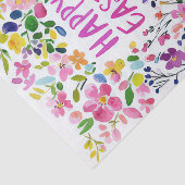 Kleurrijke waterverf paaseieren en bloemen tissuepapier (Detail)