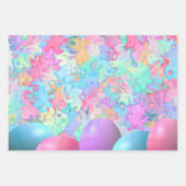 Kleurrijke Waterverf paaseieren Inpakpapier Vel (Voorkant 3)