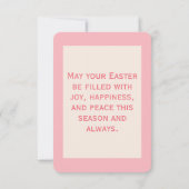 Kleurrijke Waterverf Paaseieren Pasen Kaart (Achterkant)