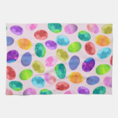 Kleurrijke Waterverf paaseieren Theedoek (Horizontaal)
