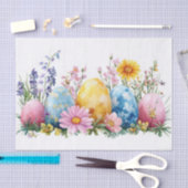 Kleurrijke waterverf paaseieren tissuepapier (Craft)