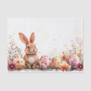 Kleurrijke waterverf paaseieren tissuepapier