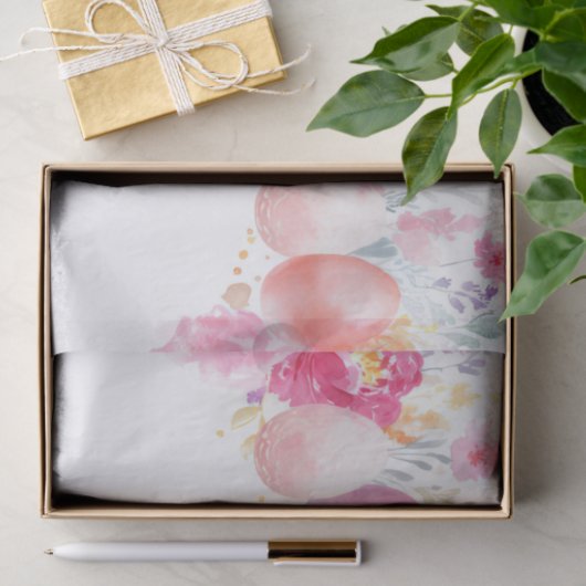 Kleurrijke waterverf paaseieren tissuepapier (Geschenk)