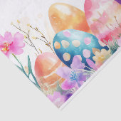 Kleurrijke waterverf paaseieren tissuepapier (Detail)