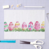 Kleurrijke waterverf paaseieren tissuepapier (Craft)