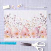 Kleurrijke waterverf paaseieren tissuepapier (Craft)