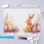 Kleurrijke waterverf paaseieren tissuepapier (Craft)