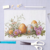 Kleurrijke waterverf paaseieren tissuepapier (Craft)