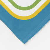 Kleurrijke Waterverf palmboom gepersonaliseerd Fleece Deken (Hoek)