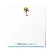 Kleurrijke Waterverf palmboom gepersonaliseerd