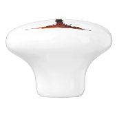 Kleurrijke Waterverf palmboom Keramische Knop (Zijkant)