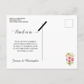 Kleurrijke Waterverf Pansies Bruiloft Save the Dat Aankondigingskaart (Achterkant)