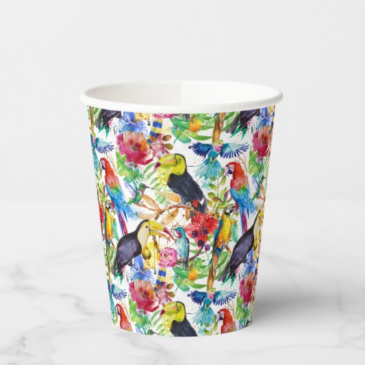 Kleurrijke Waterverf Papieren Bekers (Links)