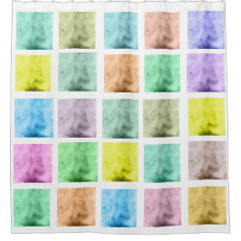 Kleurrijke Waterverf Patroon DouchegordijnC Douchegordijn