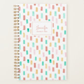 Kleurrijke Waterverf Patroonplanner Planner (Voorkant)