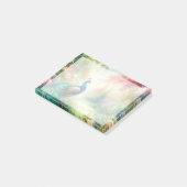 Kleurrijke Waterverf Peacock Post-it Notities Post-it® Notes (Schuin)