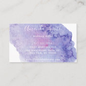 Kleurrijke Waterverf penseelstreek Visitekaartje (Achterkant)