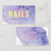 Kleurrijke Waterverf penseelstreek Visitekaartje (Voorkant / Achterkant)