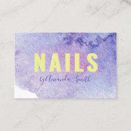 Kleurrijke Waterverf penseelstreek Visitekaartje