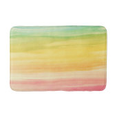 Kleurrijke Waterverf penseelstreken Badmat (Voorkant)