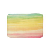 Kleurrijke Waterverf penseelstreken Badmat (Voorkant)