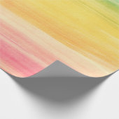 Kleurrijke Waterverf penseelstreken Cadeaupapier (Hoek)