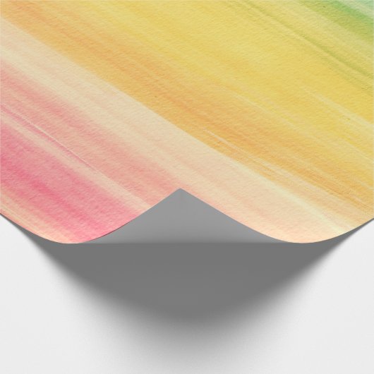 Kleurrijke Waterverf penseelstreken Cadeaupapier (Hoek)