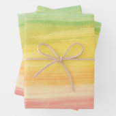 Kleurrijke Waterverf penseelstreken Inpakpapier Vel (In situ)