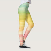 Kleurrijke Waterverf penseelstreken Leggings (Rechts)