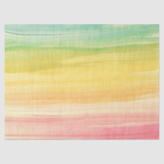 Kleurrijke Waterverf penseelstreken Tissuepapier (Voorkant)