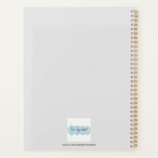 Kleurrijke Waterverf Planner (Achterkant)