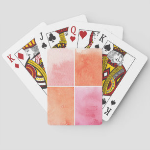 kleurrijke waterverf pokerkaarten